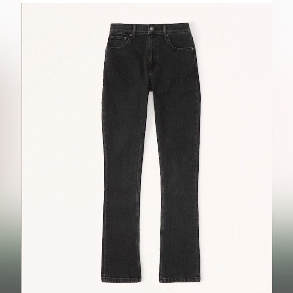 Abercrombie Black With Vent Hem 25 short curve love high rise